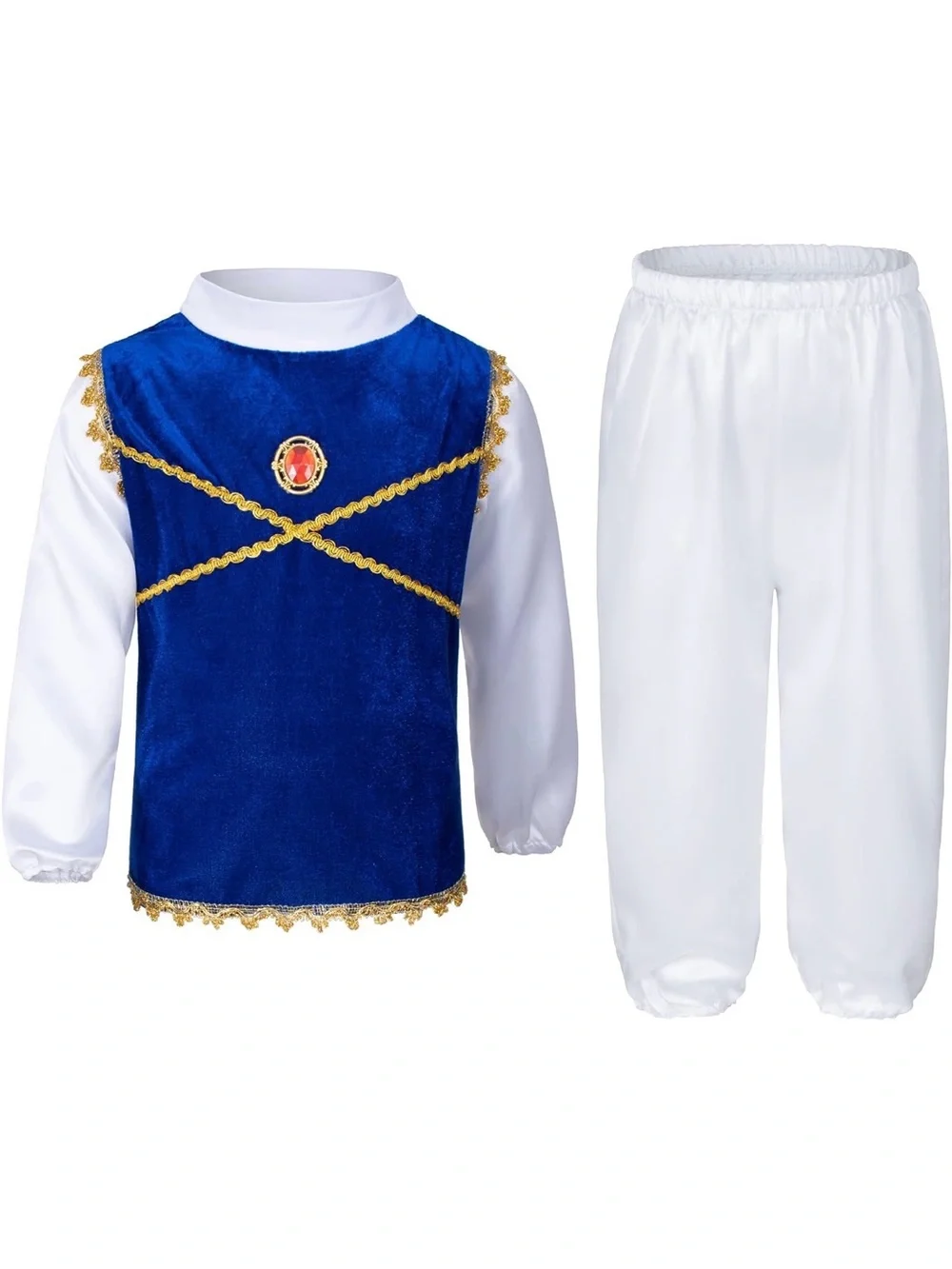 Classic Royal Prince Kids Costume - Blue, Red & Gold